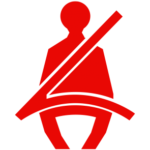 Seat belt warning light